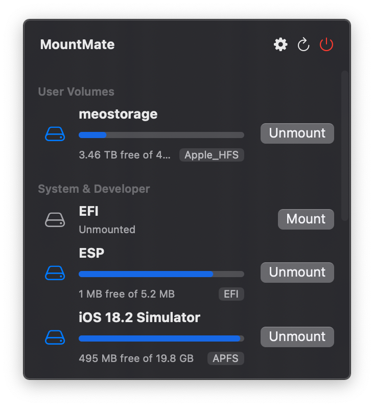 MountMate Screenshot